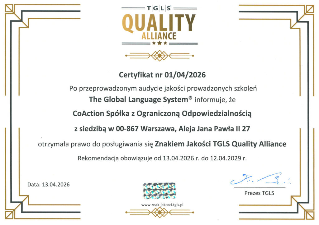 Znak Jakości TGLS QA